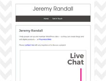 Tablet Screenshot of jeremyrandall.com